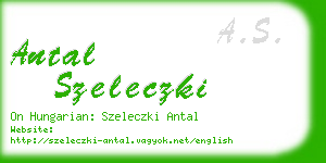 antal szeleczki business card